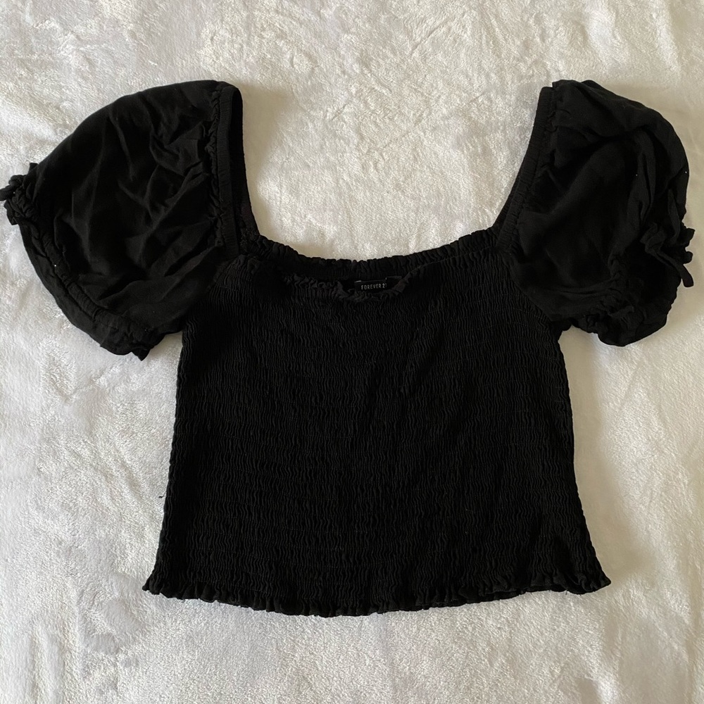 Black Crop top!🖤